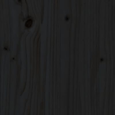 vidaXL Support pour moniteur Noir (39-72)x17x43 cm Bois de pin solide