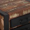 vidaXL Table d'appoint avec tiroir Multicolore Bois récupéré massif