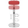 vidaXL Tabourets de bar lot de 2 rouge bordeaux tissu
