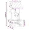 vidaXL Puits &agrave; souhait avec pompe 57x50x112 cm bois de sapin massif