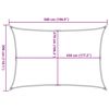 vidaXL Voile d'ombrage 160 g/m&sup2; Blanc 3x5 m PEHD