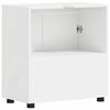 vidaXL Ensemble d'armoire de salle de bain TULUM Blanc brillant