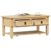 vidaXL Table basse avec tiroirs Corona 100x48x45 cm bois de pin massif