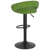 vidaXL Tabourets de bar lot de 2 vert clair velours