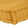 vidaXL Coussin de canap&eacute; sur palette Jaune tissu