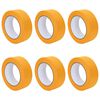 vidaXL Rubans de masquage pour peintre 6 pc Jaune 38mm x 50m Papier