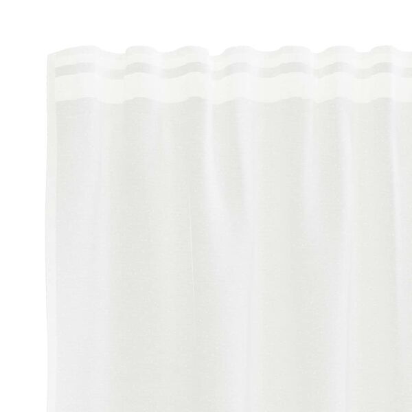 vidaXL Rideau en Dentelle avec des rideaux Blanc 260x200cm Polyester
