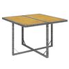 vidaXL Ensemble à manger de jardin coussins 9pcs Résine tressée Gris