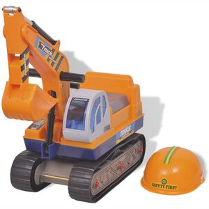 vidaXL Excavateur &agrave; enfourcher Plastique Jaune