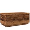 vidaXL Table basse avec lumières LED vieux bois 90x50x40 cm