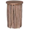 vidaXL Tabouret Naturel 30 x 30 x 45 cm Bois de teck massif