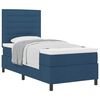 vidaXL Lit &agrave; ressorts avec matelas Bleu 80 x 200 cm tissu