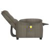 vidaXL Fauteuil de massage Gris fonc&eacute; Tissu microfibre