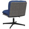 vidaXL Chaise pivotante de bureau Bleu Tissu