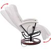 vidaXL Fauteuil de massage shiatsu Blanc Similicuir