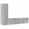 vidaXL Ensemble de meubles TV 3 pcs Sonoma gris Bois d'ing&eacute;nierie