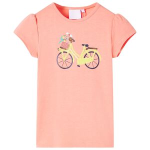 T-shirt pour enfants corail n&eacute;on 116