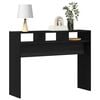 vidaXL Table console Ch&ecirc;ne noir 105 x 30 x 80 cm Bois d'ing&eacute;nierie
