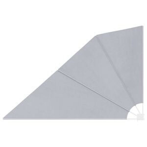 vidaXL Auvent lat&eacute;ral pliable de balcon Gris 160 x 240 cm