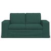 vidaXL Canap&eacute; Vert fonc&eacute; 162 x 80 x 82 cm tissu