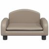 vidaXL Lit pour chien cappuccino 50x40x30 cm similicuir