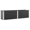 vidaXL Lit sur&eacute;lev&eacute; de jardin 200x50x54 cm WPC Gris