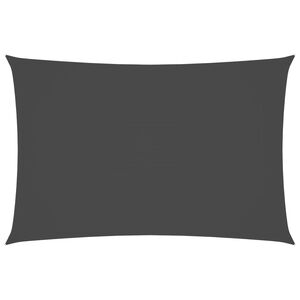 vidaXL Voile de parasol tissu oxford rectangulaire 2x4 m anthracite