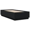 vidaXL Cadre de lit sans matelas noir 75x190 cm