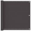 vidaXL &Eacute;cran de balcon Anthracite 75 x 800 cm HDPE et Aluminium