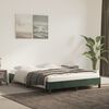 vidaXL Cadre de lit sans matelas vert fonc&eacute; 140x190 cm velours