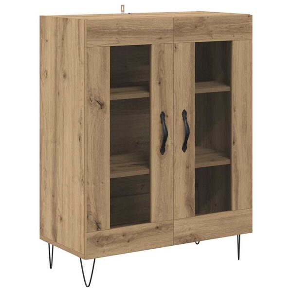 vidaXL Buffet Ch&ecirc;ne artisanal 69,5 x 34 x 90 cm Bois d'ing&eacute;nierie