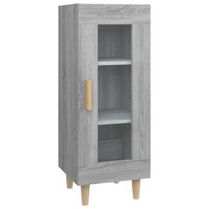 vidaXL Buffet Sonoma gris 34,5x34x90 cm Bois d'ing&eacute;nierie