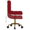 vidaXL Chaises &agrave; manger pivotantes lot de 2 rouge bordeaux velours