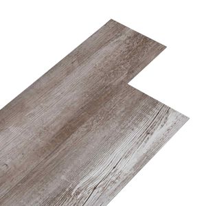 vidaXL Planches de sol en PVC autocollantes Brun bois mat 30,5 x 61 cm