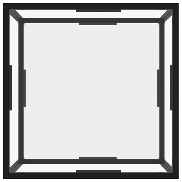 vidaXL Table basse Transparent 60x60x35 cm Verre tremp&eacute;