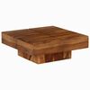vidaXL Table basse 80x80x30 cm bois d'acacia massif