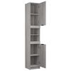 vidaXL Armoire de bain Sonoma gris 32x34x188,5 cm Bois d'ingénierie