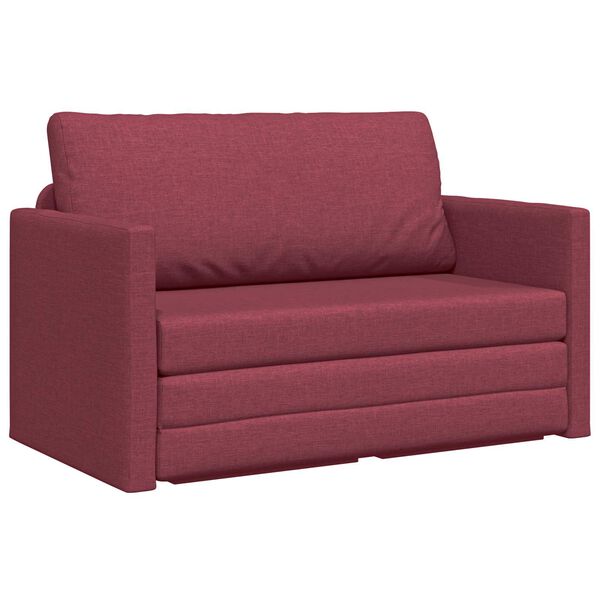 vidaXL Canap&eacute;-Lit 110cm Bordeaux tissu