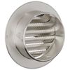 vidaXL Couvre-vent Air 2 pcs Argent 100 mm Acier inoxydable