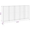 vidaXL Mur en gabion avec couvercles Acier galvanis&eacute; 300x30x150 cm