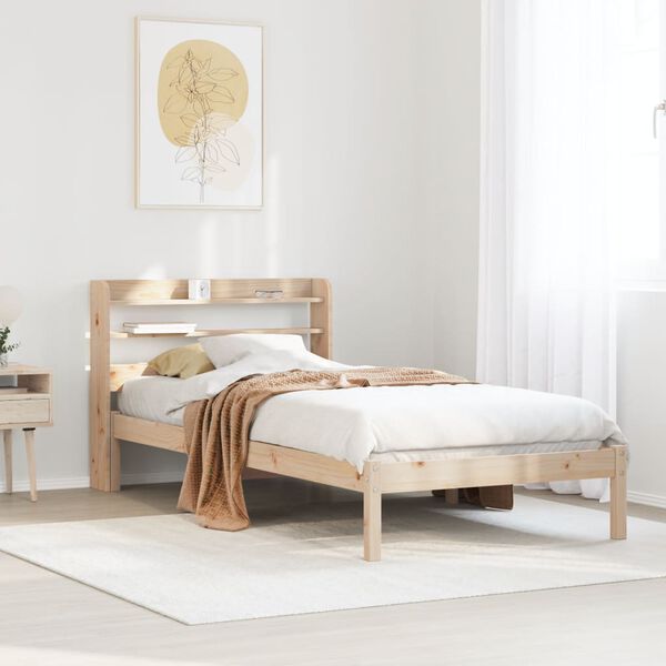 vidaXL Cadre de lit sans matelas 90x200 cm bois de pin massif
