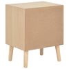 vidaXL Table de chevet avec 2 tiroirs 40x30x49,5 cm Bois de pin massif