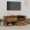 vidaXL Meuble TV Ch&ecirc;ne fum&eacute; 100x35x40 cm Bois d'ing&eacute;nierie