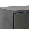 vidaXL Buffet Noir brillant 107x35x80,5 cm