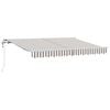 vidaXL Auvent r&eacute;tractable Gris clair et blanc 400 &times; 350 cm