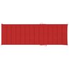 vidaXL Chaise longue avec coussin Bois de teck et acier inoxydable
