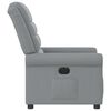 vidaXL Fauteuil inclinable électrique Gris clair Tissu