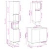 vidaXL Ensemble de meubles de salle de bain 3 pcs ch&ecirc;ne sonoma