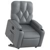 vidaXL Fauteuil inclinable &eacute;lectrique gris similicuir