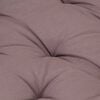 vidaXL Coussin de plancher de palette Coton 120x40x7 cm Taupe